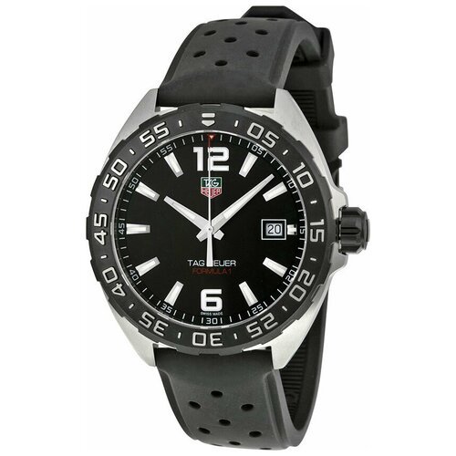 Наручные часы TAG Heuer WAZ1110.FT8023, черный, серебряный