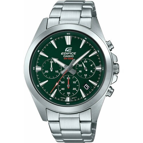 Наручные часы CASIO Edifice EFV-630D-3A, зеленый, серебряный