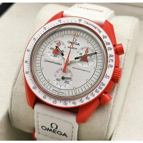 Наручные часы OMEGA, красный, белый