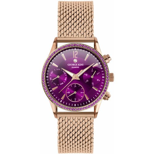 Наручные часы GEORGE KINI GK.26.R.10R.2.R.10, фиолетовый