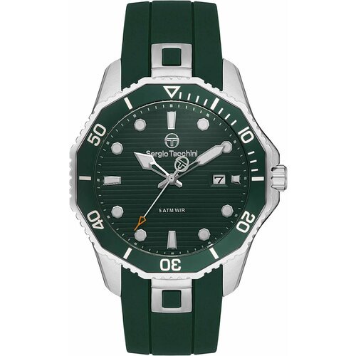 Наручные часы SERGIO TACCHINI, зеленый, серебряный