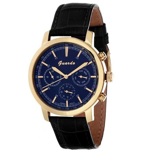Наручные часы Guardo Luxury S01035-7, золотой, черный