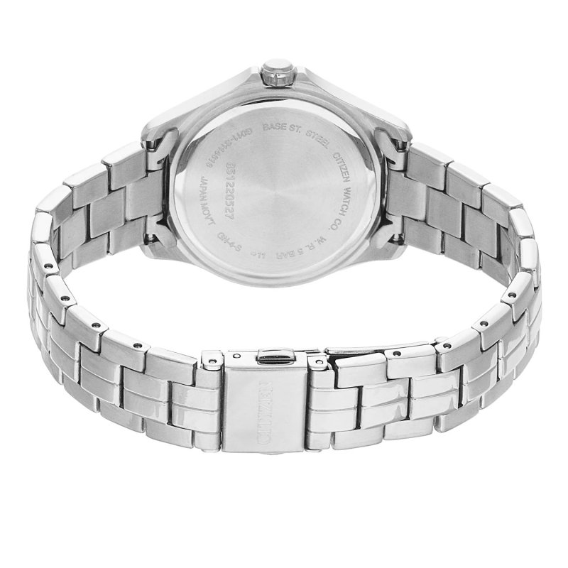 Женские часы из нержавеющей стали с кристаллами - EU6080-58D Citizen