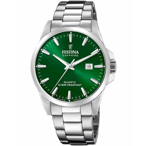 Наручные часы FESTINA F20024/6, зеленый, серебряный