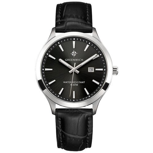 Наручные часы GREENWICH Chelmsford GW041.11.31, серебряный, черный