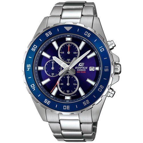 Наручные часы CASIO Edifice EFR-568D-2A, серебряный, синий