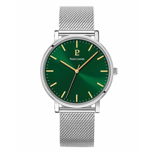 Наручные часы PIERRE LANNIER 386C171, зеленый, серебряный