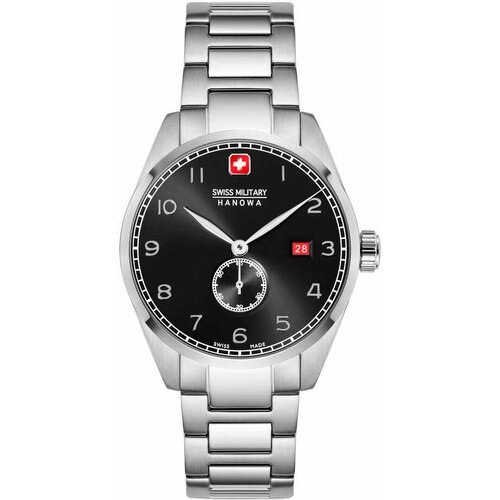 Наручные часы Swiss Military Hanowa SMWGH0000704, серебряный, черный