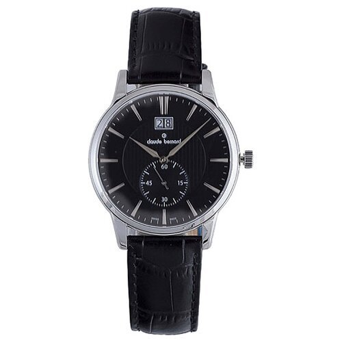 Наручные часы Claude Bernard 64005-3NIN, серебряный, черный
