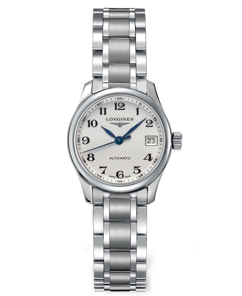 Женские швейцарские автоматические часы Master с браслетом из нержавеющей стали 26 мм L21284786 Longines