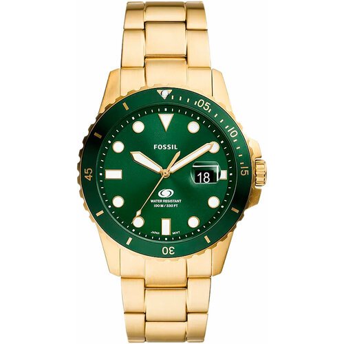 Наручные часы FOSSIL 84543, золотой, зеленый