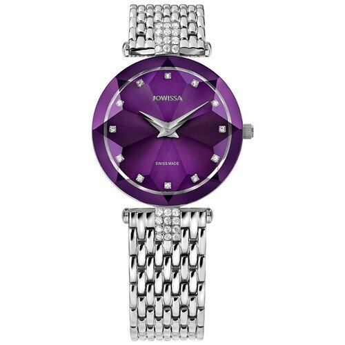 Наручные часы JOWISSA Классика, серебряный, фиолетовый