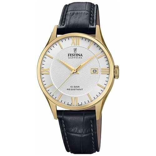 Наручные часы FESTINA Classic F20010/2, черный, белый