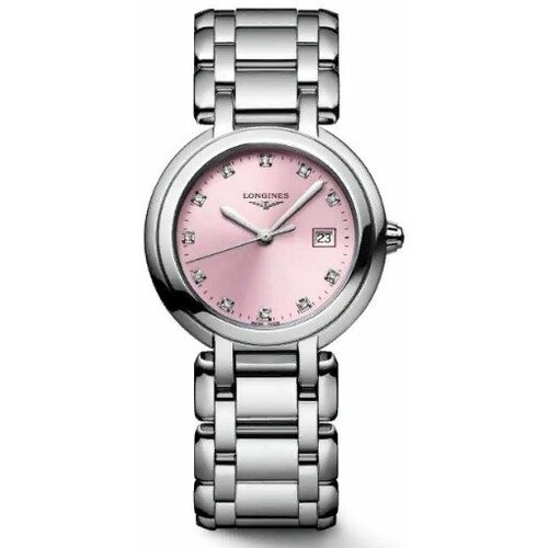 Наручные часы LONGINES L8.122.4.99.6, серый, розовый