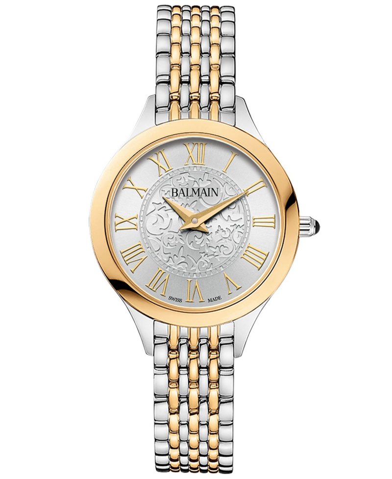 Женские швейцарские часы Balmain de Balmain с двухцветным браслетом из нержавеющей стали, 29 мм