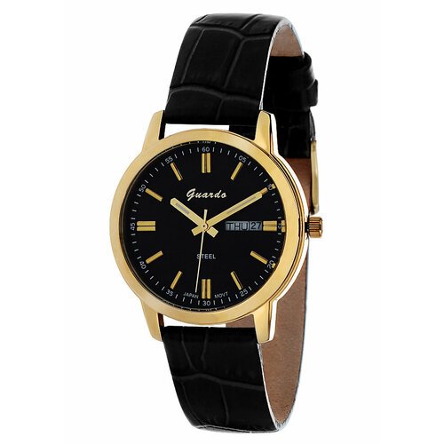 Наручные часы Guardo S01034-6, коричневый, золотой