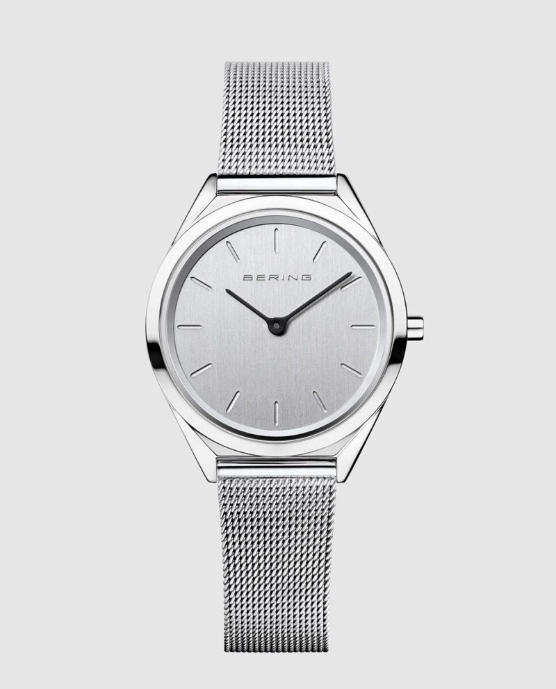 Женские часы Bering 17031-000 из матовой стали Bering, серебро
