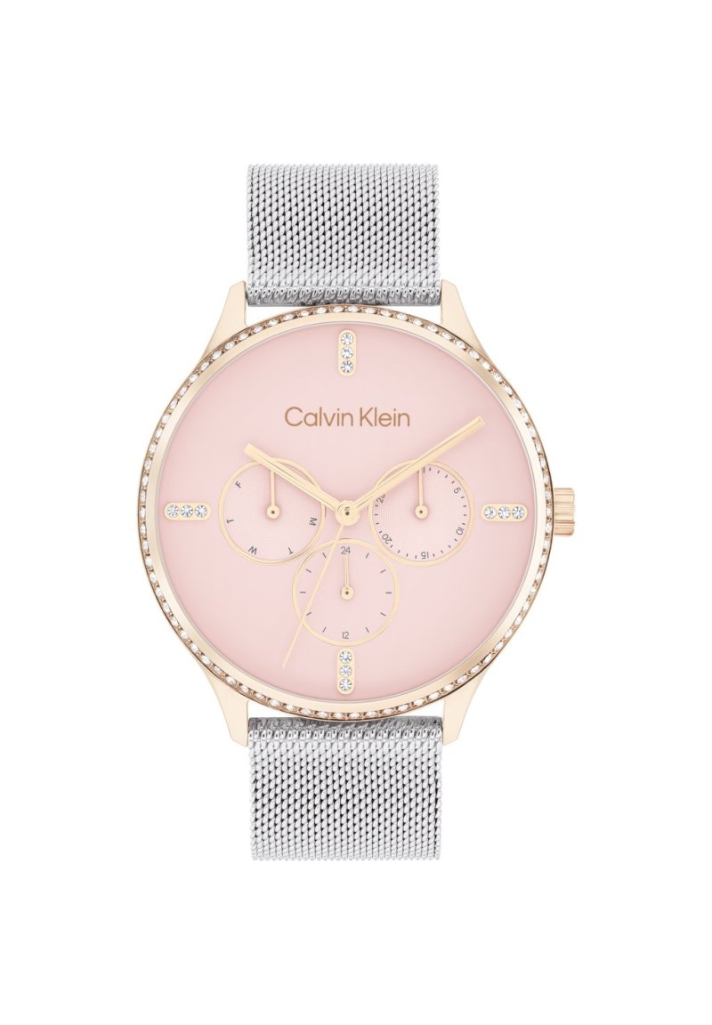 Часы с хронографом Calvin Klein, серебро