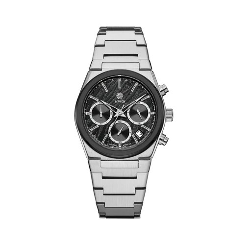 Наручные часы УЧЗ 3084B-4, серебряный, черный