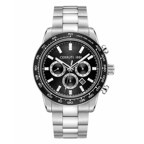 Наручные часы Cerruti 1881 CIWGI0028301, черный, серебряный