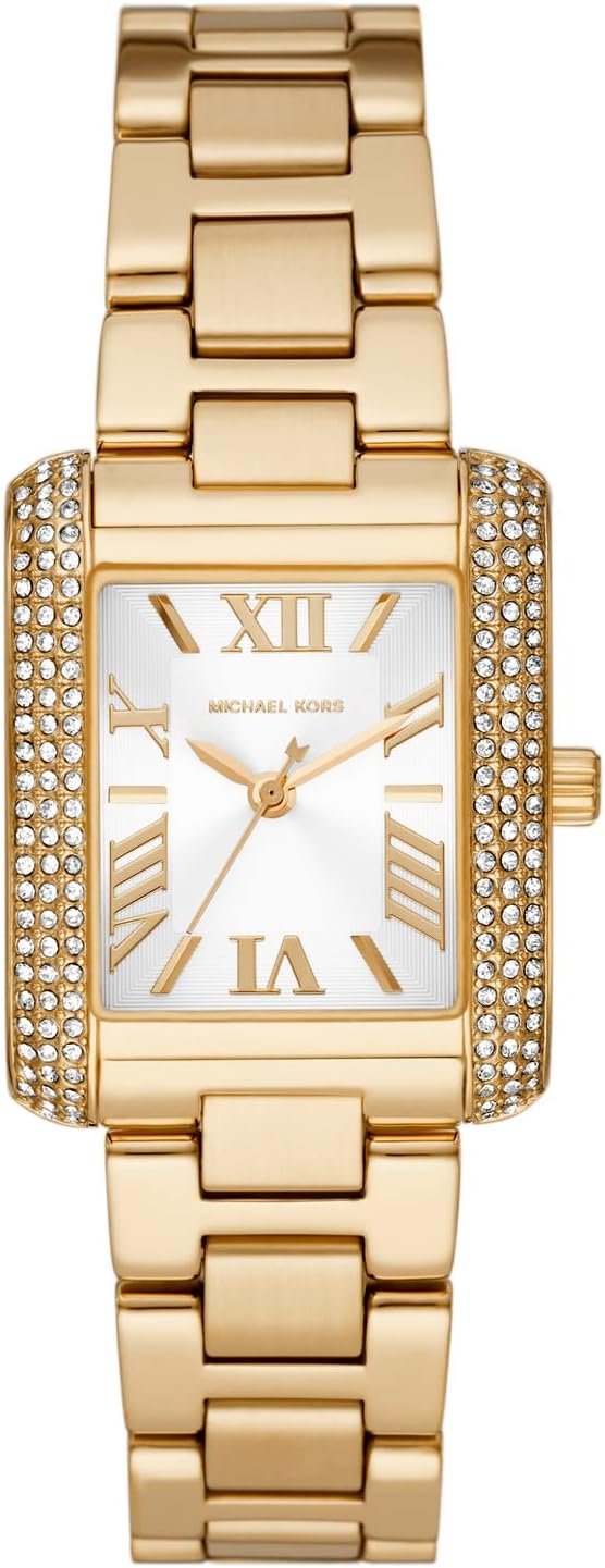 Часы наручные Michael Kors Oversized Emery Pavé Gold Tone, золотистый