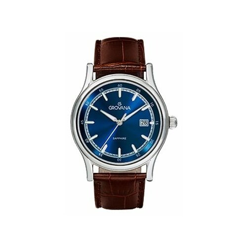 Наручные часы Grovana Contemporary, серебряный, синий