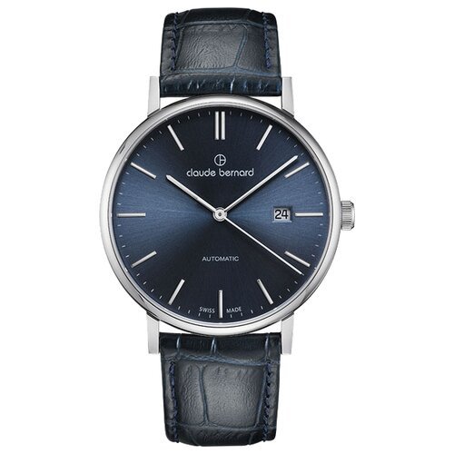Наручные часы Claude Bernard, серебряный, синий
