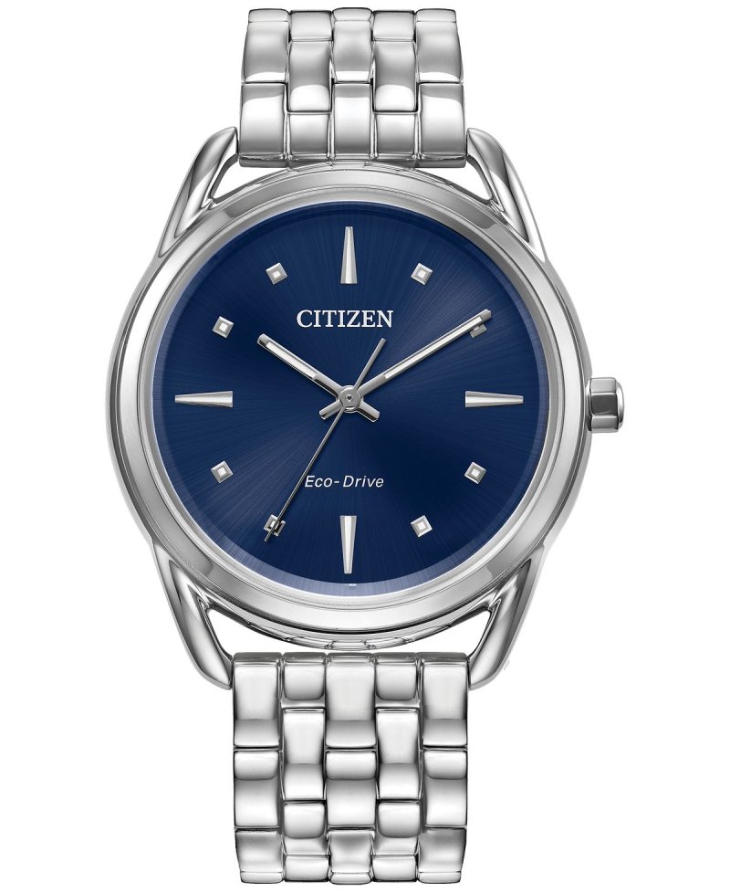 Женские классические часы Eco-Drive с браслетом из нержавеющей стали, 36 мм Citizen