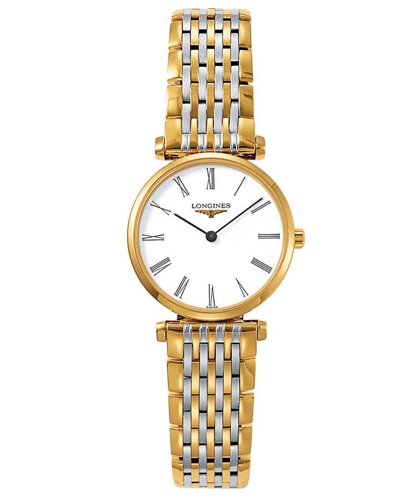 Женские двухцветные часы La Grande Classique de Longines с браслетом из нержавеющей стали L42092117