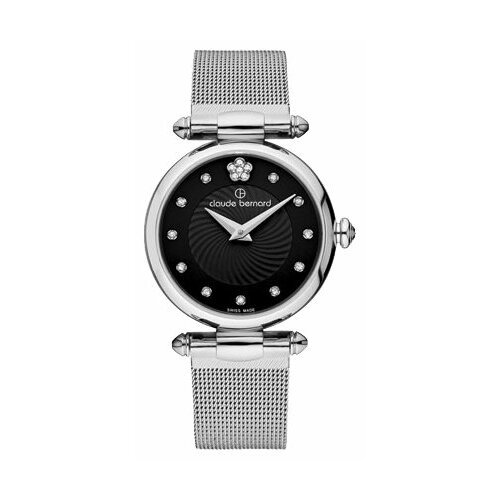 Наручные часы Claude Bernard, черный, серебряный